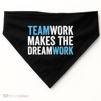 Team Work Makes The Dream Work | Teamwork USA-Made Doggie Bandana thumb 0