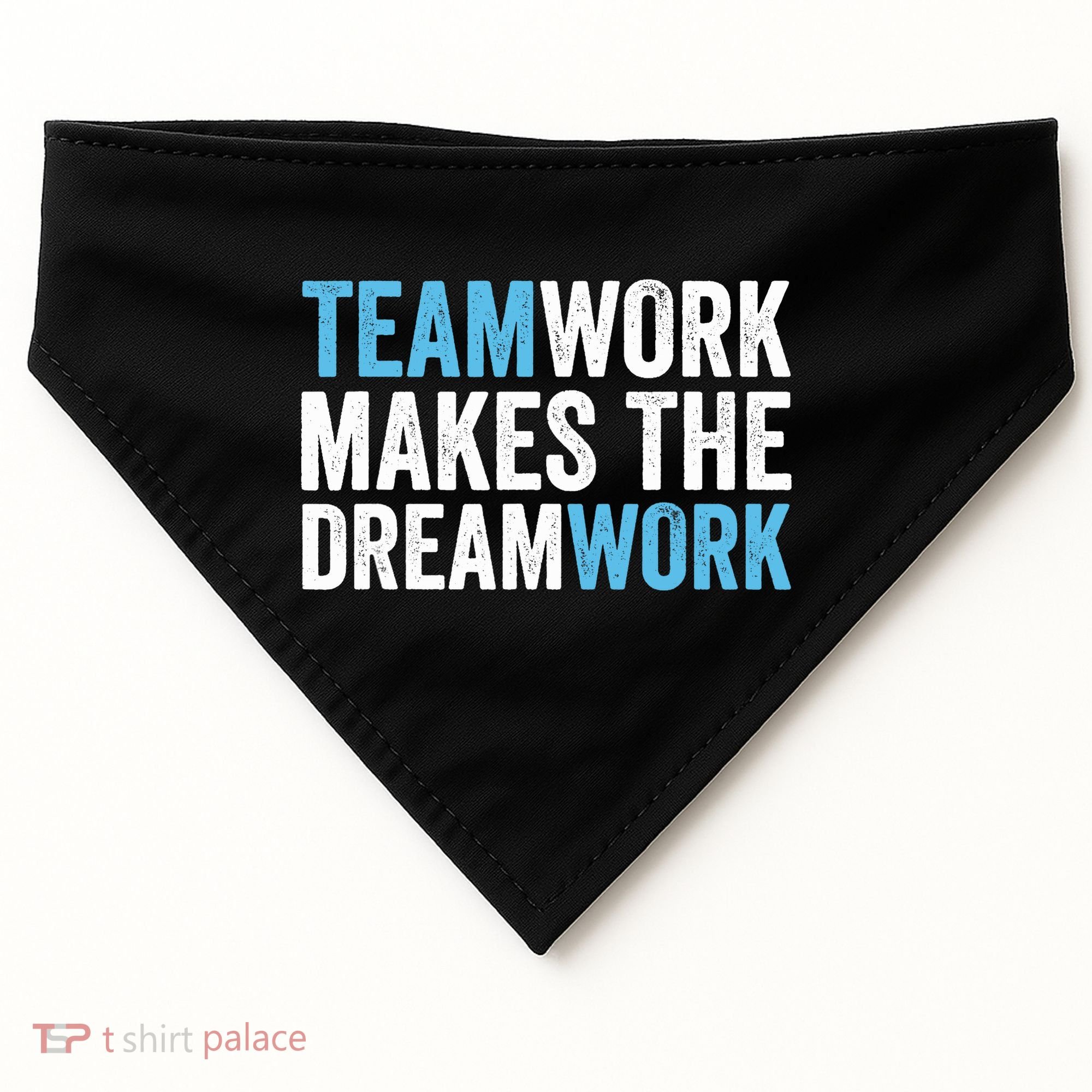 Team Work Makes The Dream Work | Teamwork USA-Made Doggie Bandana
