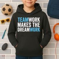 Team Work Makes The Dream Work | Teamwork Kids Hoodie thumb 2