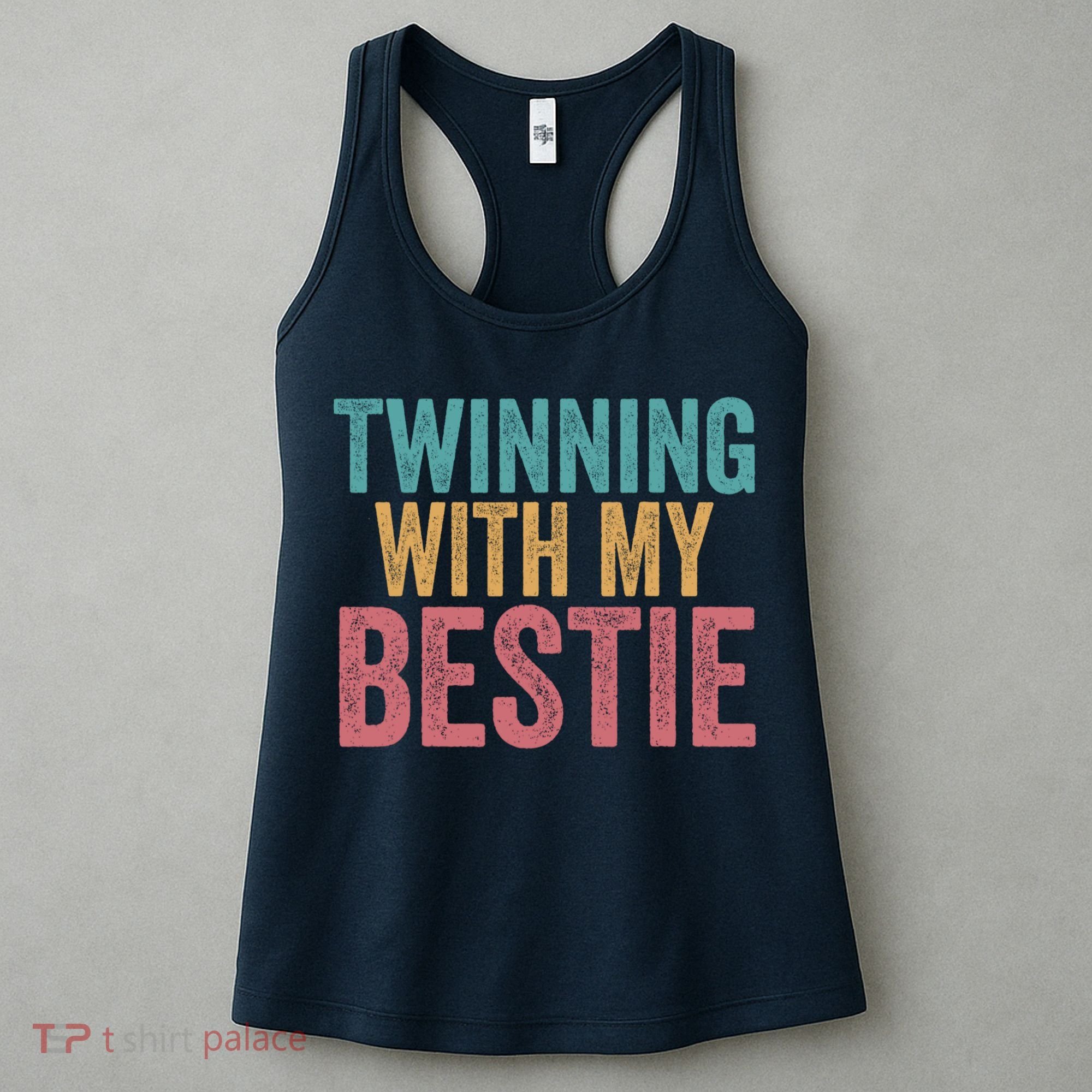 Twinning With My Bestie Spirit Week Best Friend Twin Day Women's Tank Top