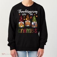 Thanksgiving With My Gnomies Holiday Festive Women's Sweatshirt thumb 0