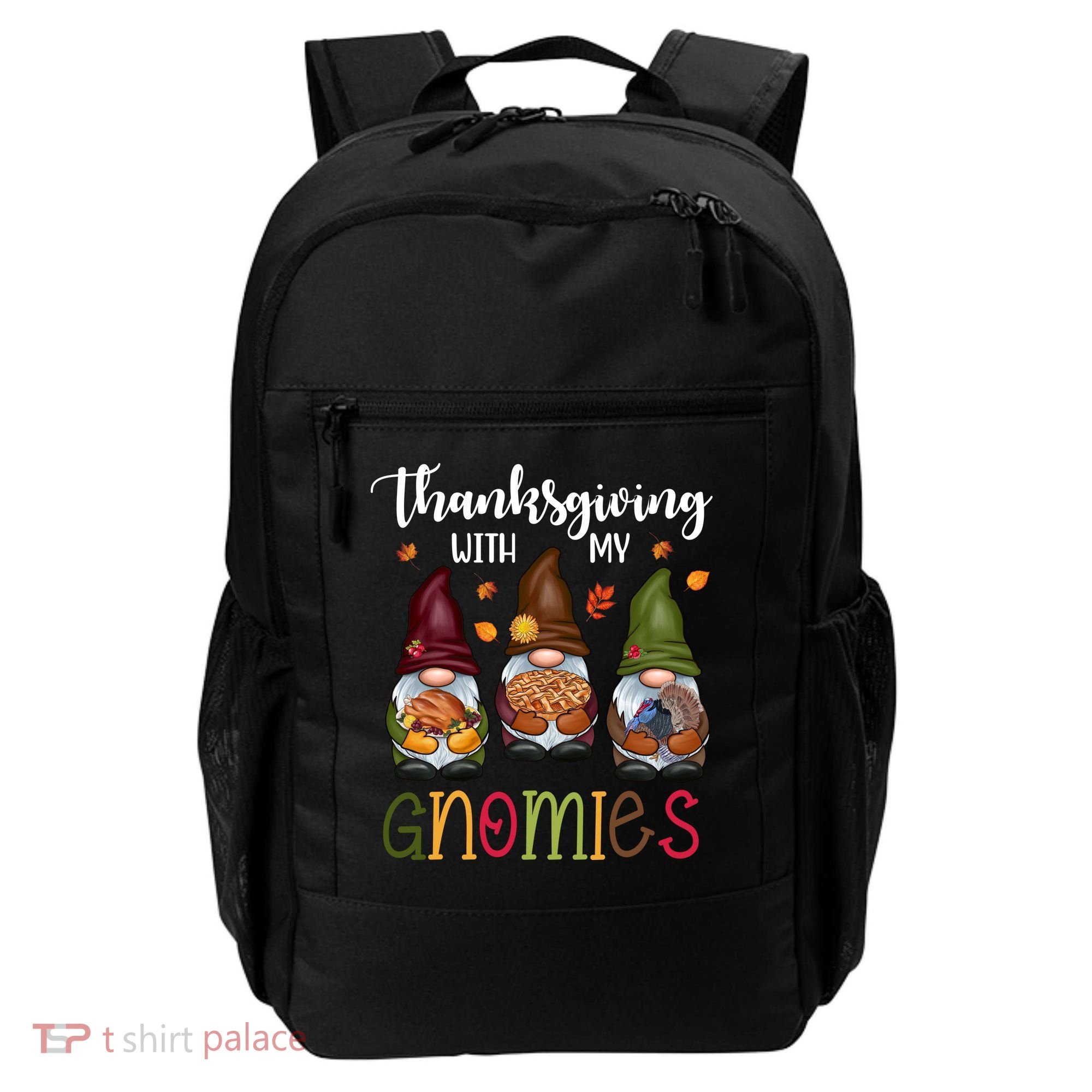 Thanksgiving With My Gnomies Holiday Festive Backpack