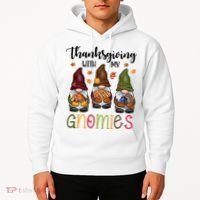Thanksgiving With My Gnomies Holiday Festive Hoodie thumb 2