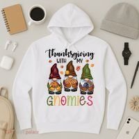 Thanksgiving With My Gnomies Holiday Festive Hoodie thumb 3