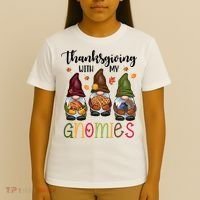 Thanksgiving With My Gnomies Holiday Festive T-Shirt thumb 4