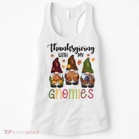 Thanksgiving With My Gnomies Holiday Festive Women's Tank Top thumb 0