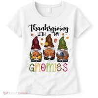 Thanksgiving With My Gnomies Holiday Festive Women's T-Shirt thumb 0