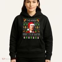 Two Words Merry 4th Of Easter Joe Biden Christmas Sweater Hoodie thumb 5