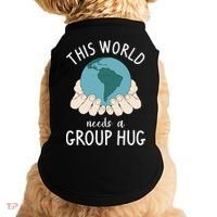 This World Needs A Group Hug International World Peace Day Gift Doggie Tank thumb 0