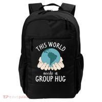 This World Needs A Group Hug International World Peace Day Gift Backpack thumb 0
