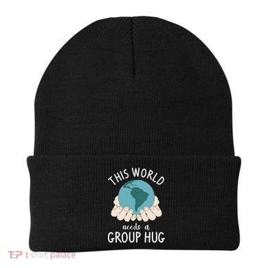 This World Needs A Group Hug International World Peace Day Gift Beanie