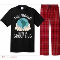 This World Needs A Group Hug International World Peace Day Gift Pajama Set thumb 0