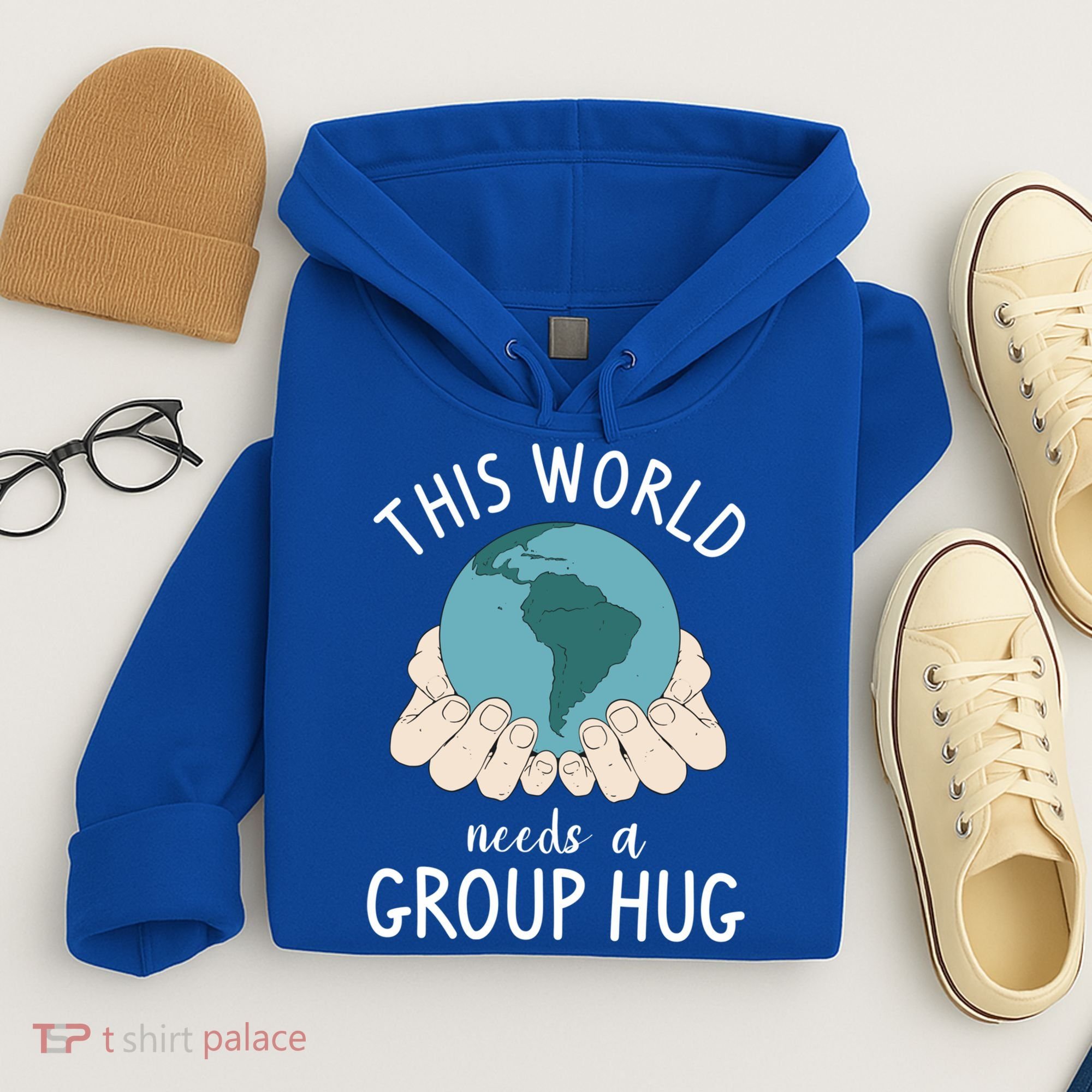 This World Needs A Group Hug International World Peace Day Gift Hoodie