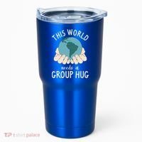 This World Needs A Group Hug International World Peace Day Gift Tumbler thumb 0