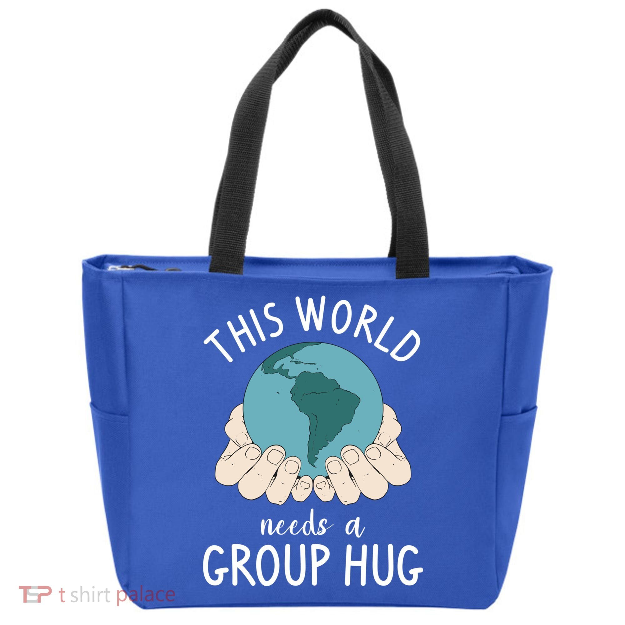 This World Needs A Group Hug International World Peace Day Gift Tote Bag