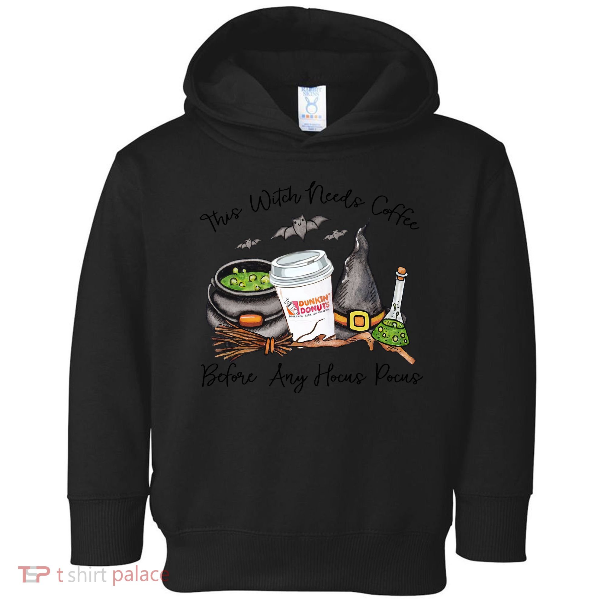 This Witch Needs Coffee Before Any Hocus Pocus Toddler Hoodie