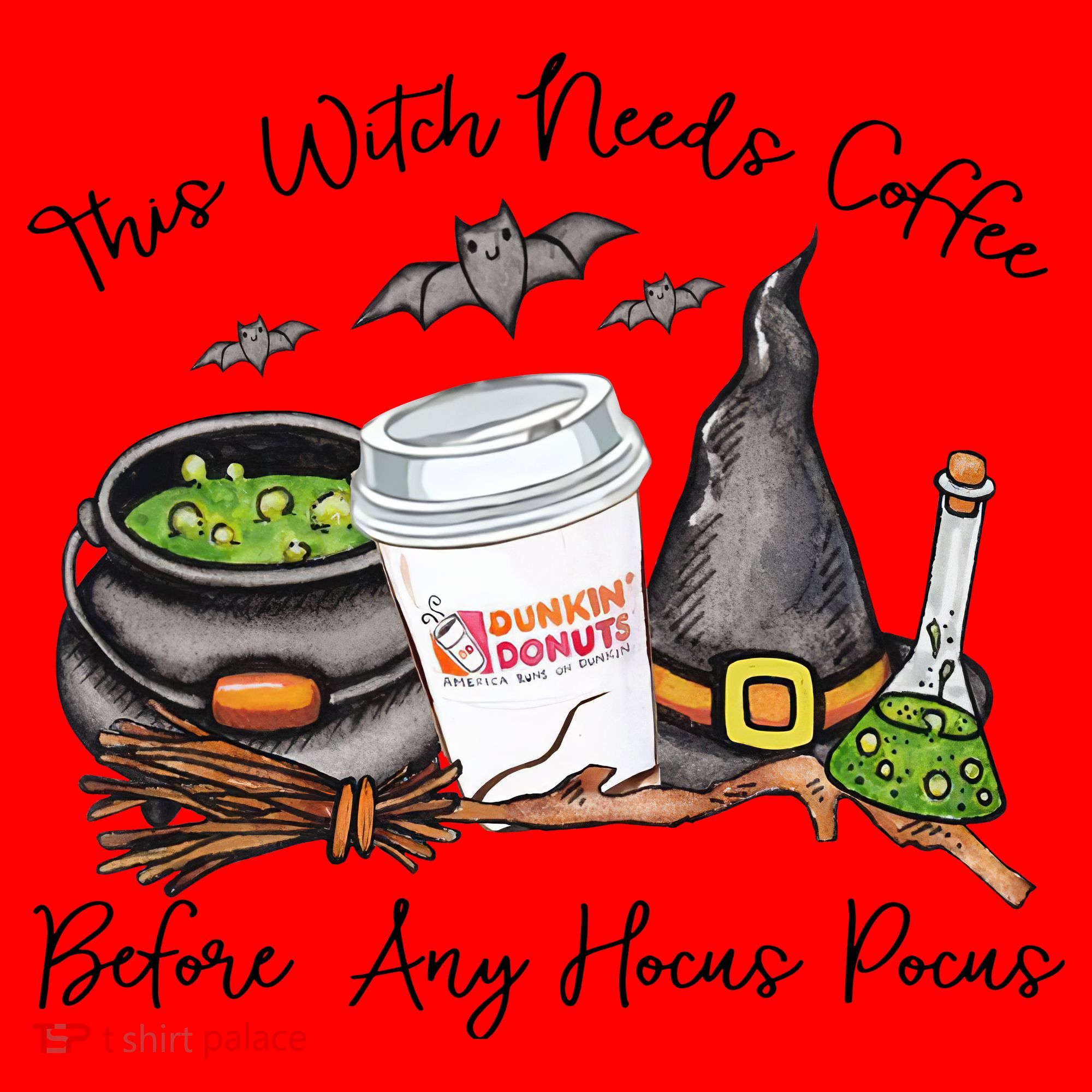 This Witch Needs Coffee Before Any Hocus Pocus Santa Hat