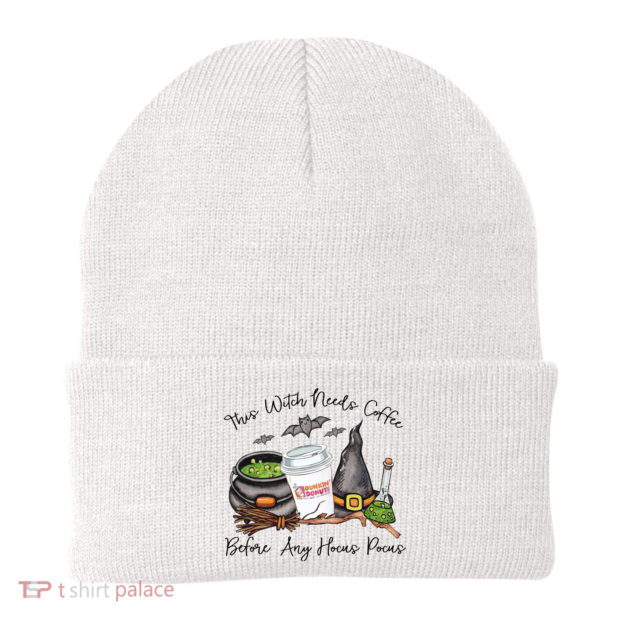This Witch Needs Coffee Before Any Hocus Pocus Beanie