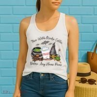 This Witch Needs Coffee Before Any Hocus Pocus Women's Tank Top thumb 2