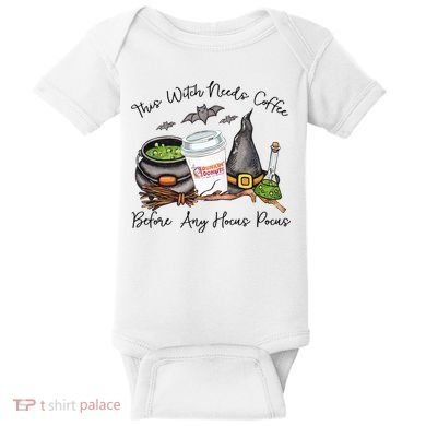 This Witch Needs Coffee Before Any Hocus Pocus Baby Bodysuit