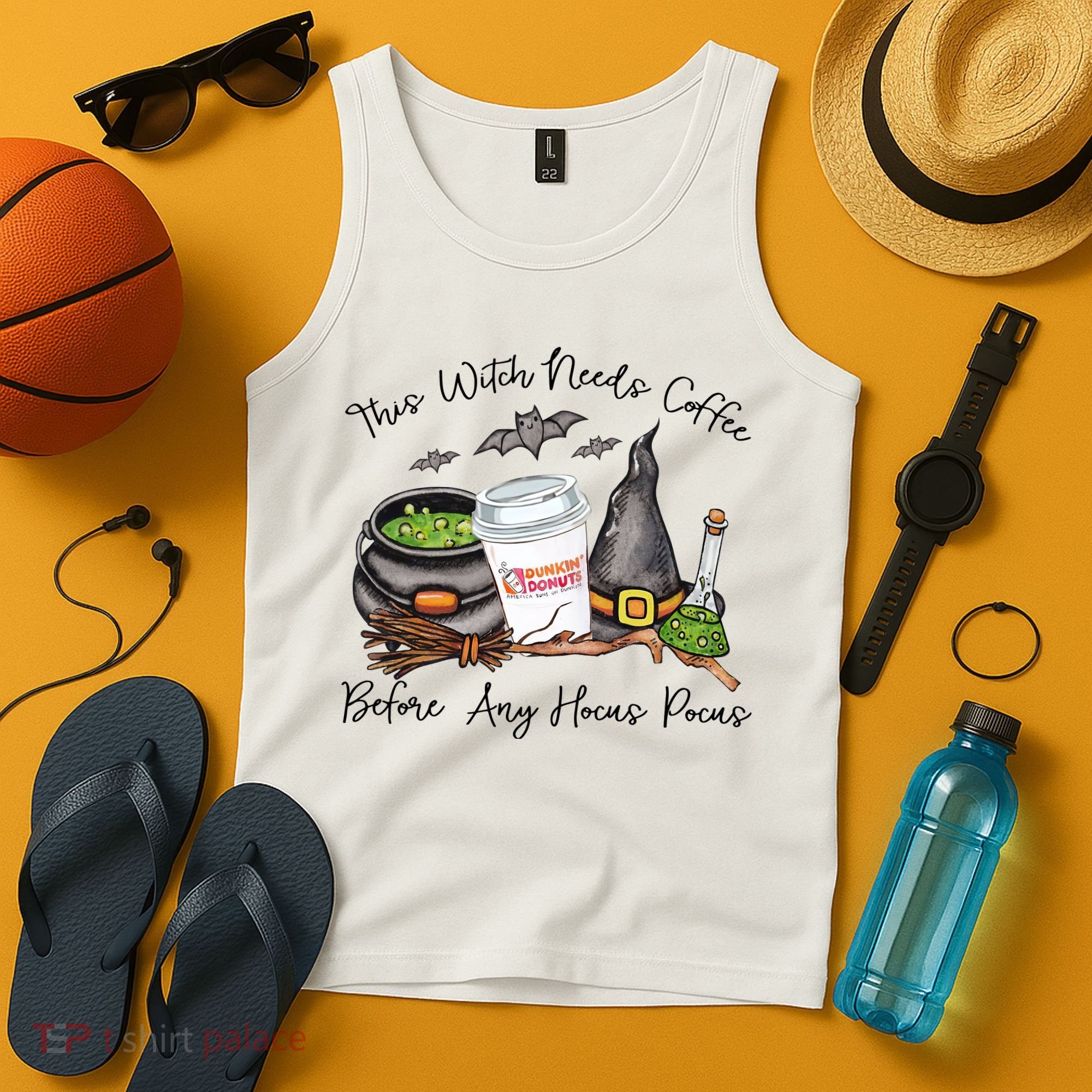 This Witch Needs Coffee Before Any Hocus Pocus Tank Top