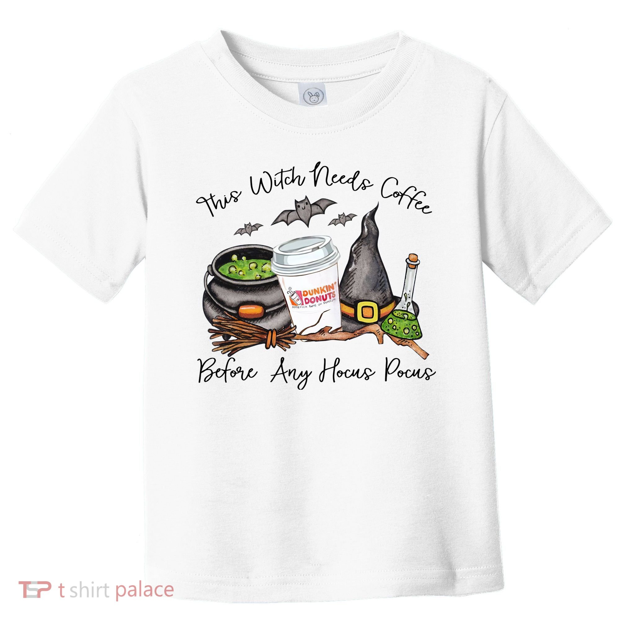 This Witch Needs Coffee Before Any Hocus Pocus Toddler T-Shirt