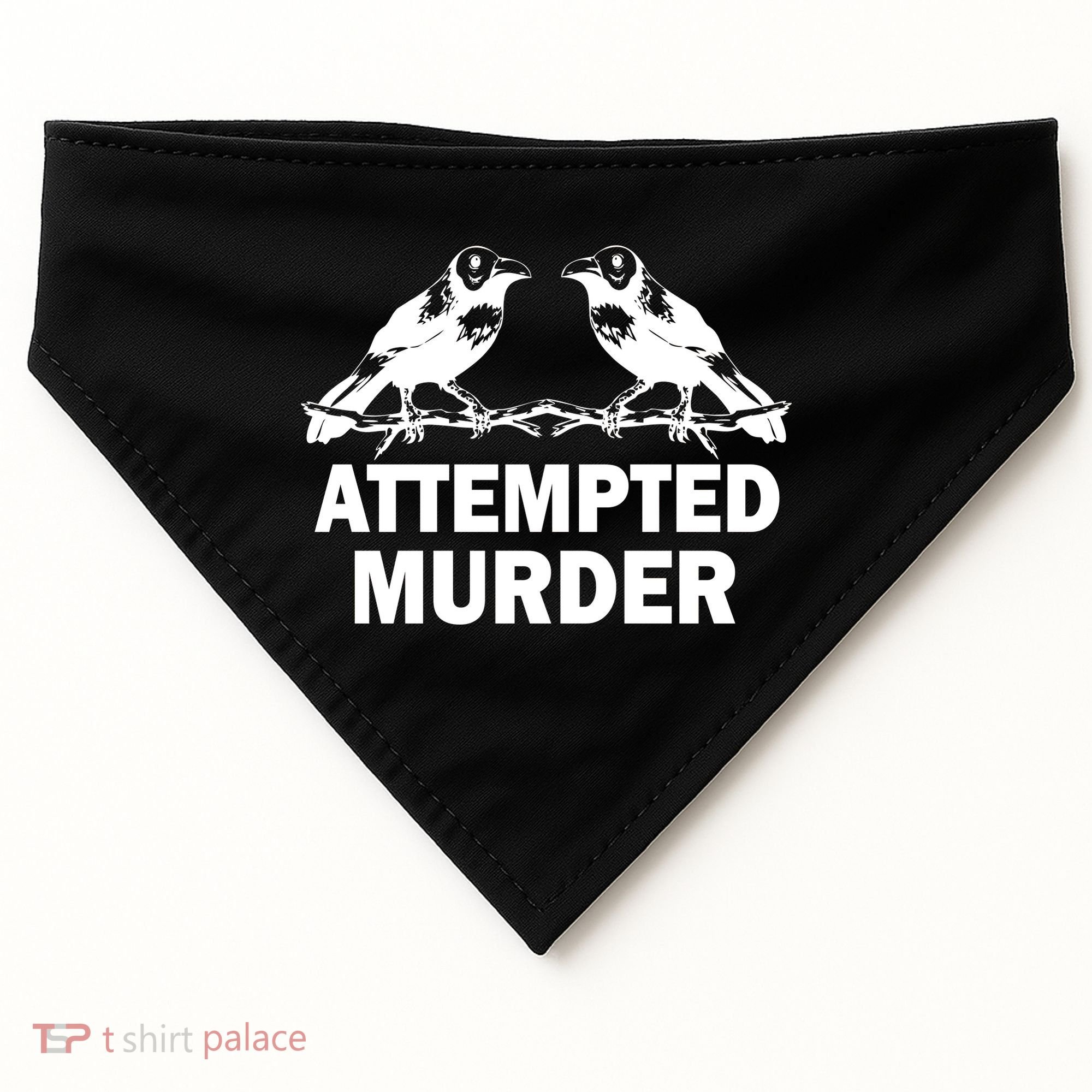 Two Crows Attempted Murder USA-Made Doggie Bandana