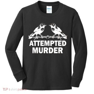 Two Crows Attempted Murder Kids Long Sleeve Shirt