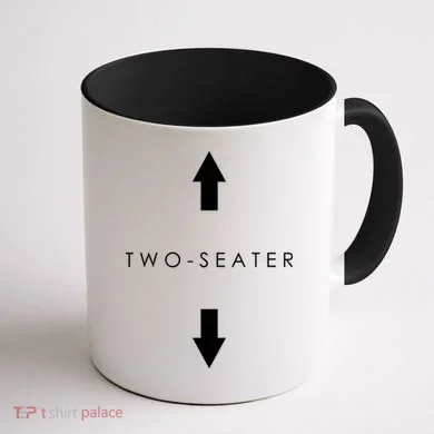 Two-Seater Arrow Classic Logo Coffee Mug back