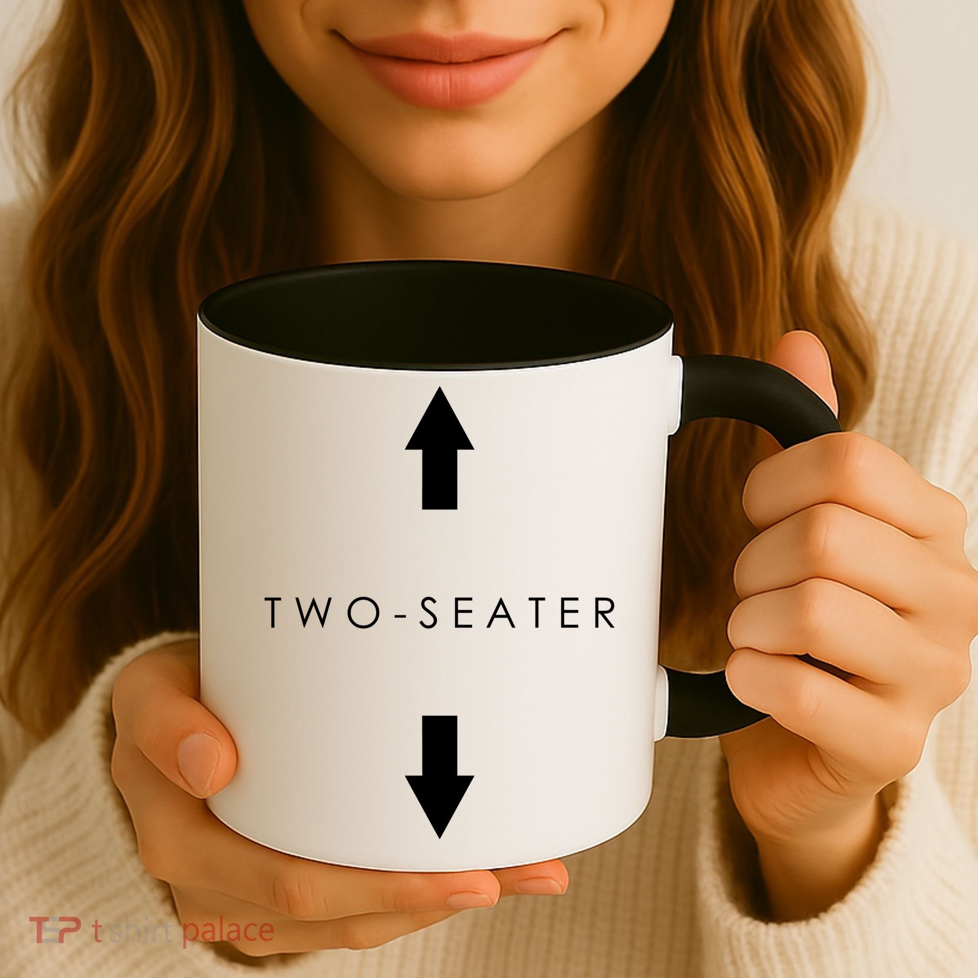Two-Seater Arrow Classic Logo Coffee Mug