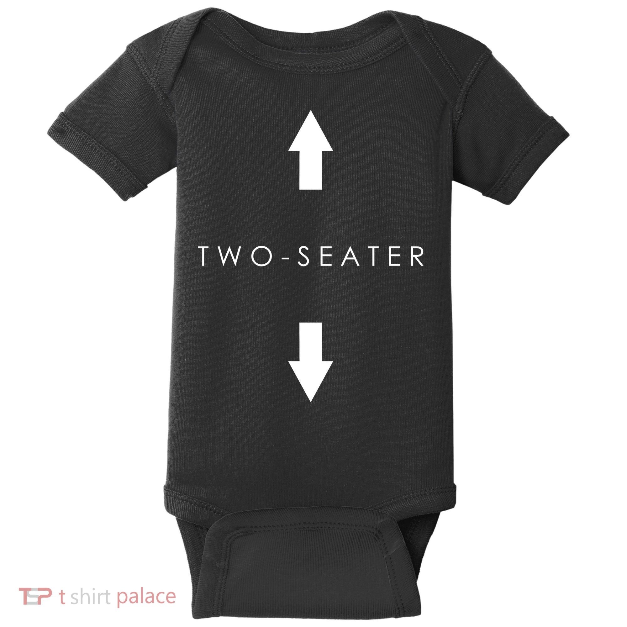 Two-Seater Arrow Classic Logo Baby Bodysuit