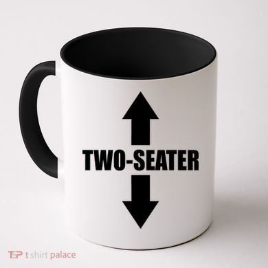 Two Seater Arrow Funny Coffee Mug