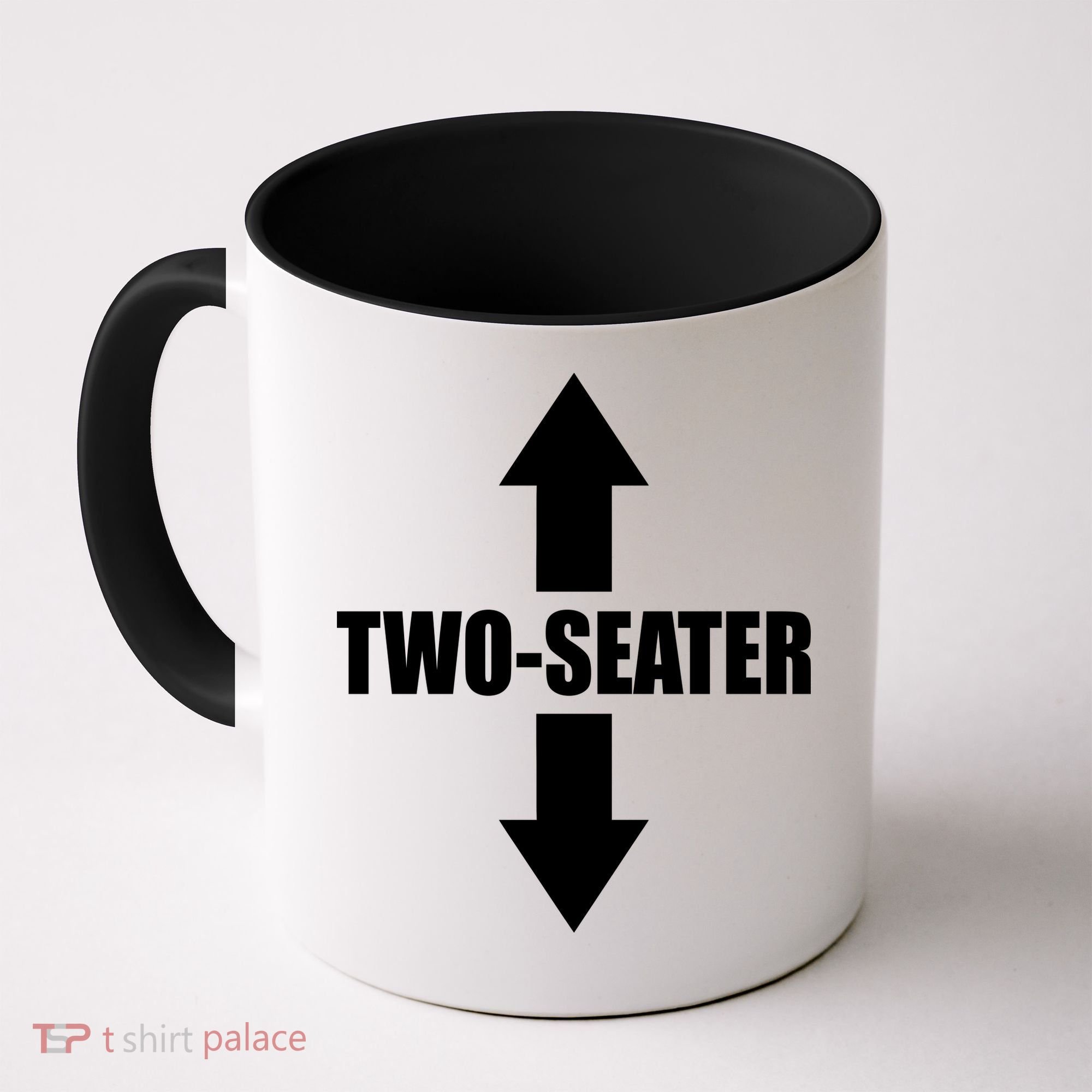 Two Seater Arrow Funny Coffee Mug