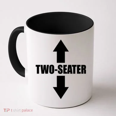 Two Seater Arrow Funny Coffee Mug