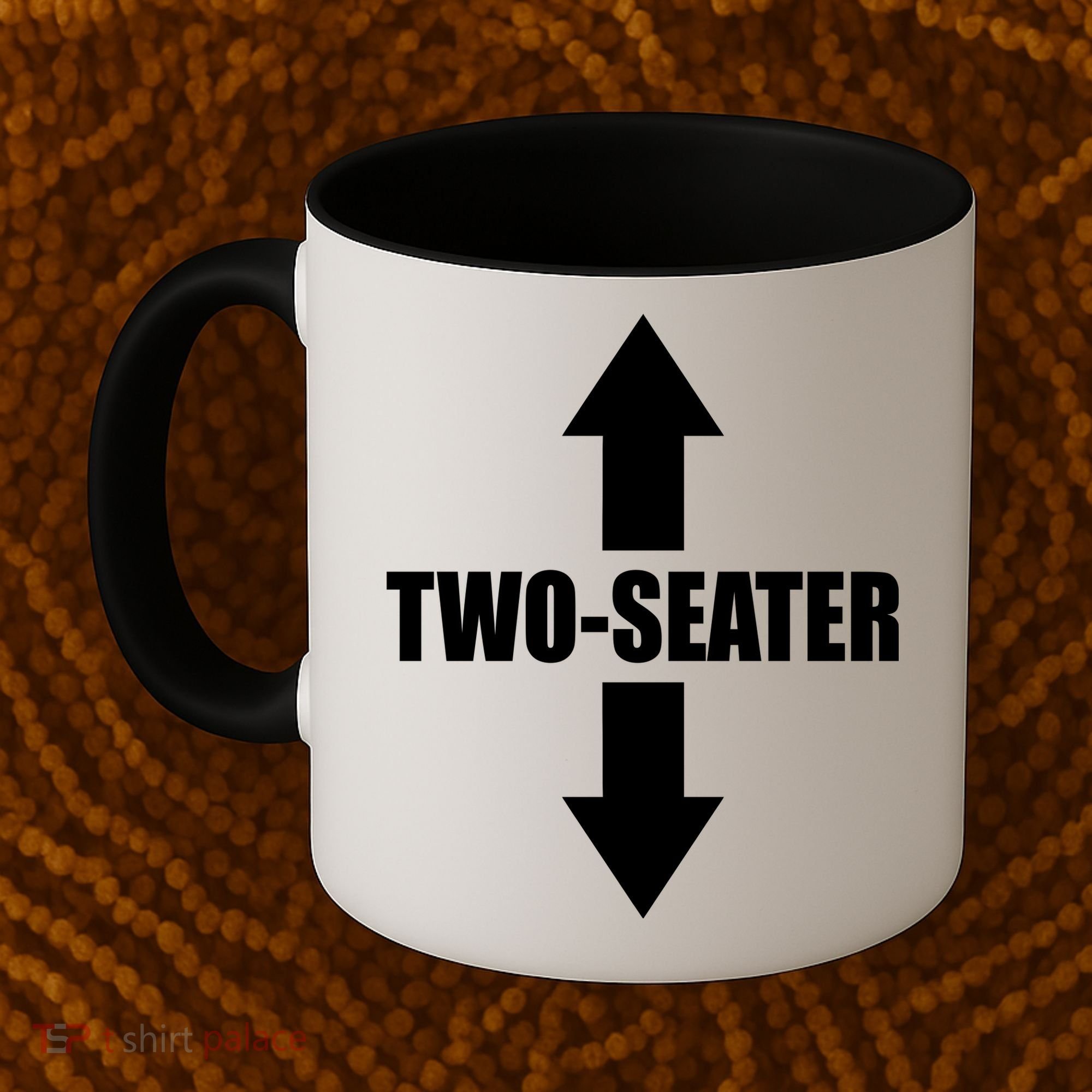 Two Seater Arrow Funny Coffee Mug