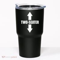 Two Seater Arrow Funny Tumbler thumb 0
