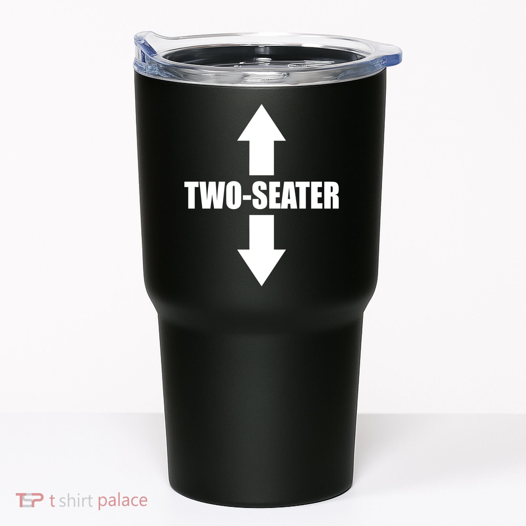 Two Seater Arrow Funny Tumbler