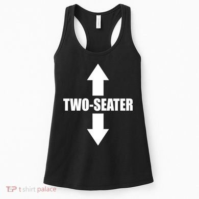Two Seater Arrow Funny Women's Tank Top