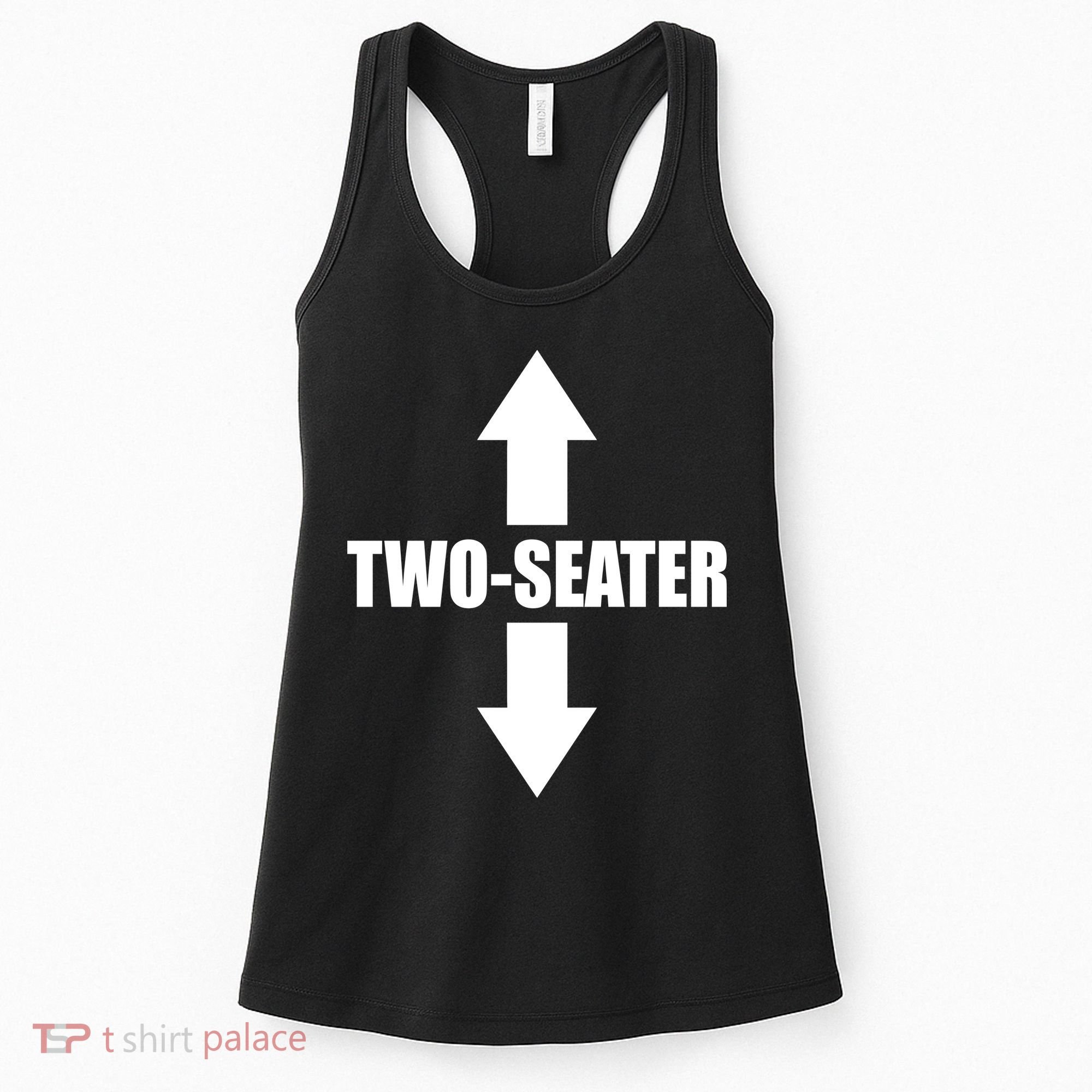Two Seater Arrow Funny Women's Tank Top