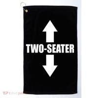Two Seater Arrow Funny Golf Towel thumb 0