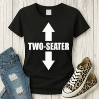 Two Seater Arrow Funny Women's T-Shirt thumb 3