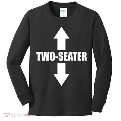 Two Seater Arrow Funny Kids Long Sleeve Shirt
