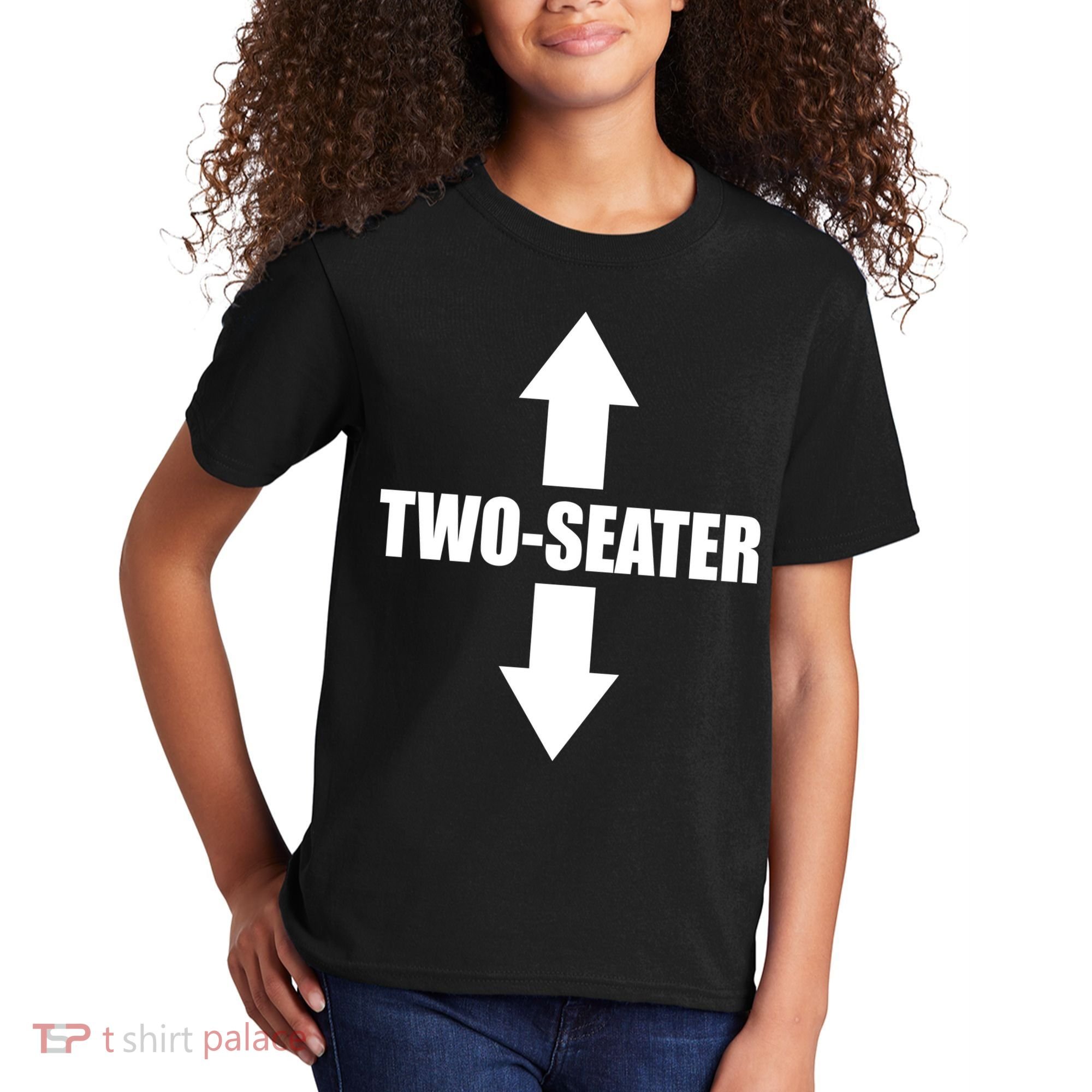 Two Seater Arrow Funny Kids T-Shirt