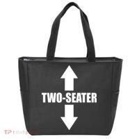 Two Seater Arrow Funny Tote Bag thumb 0