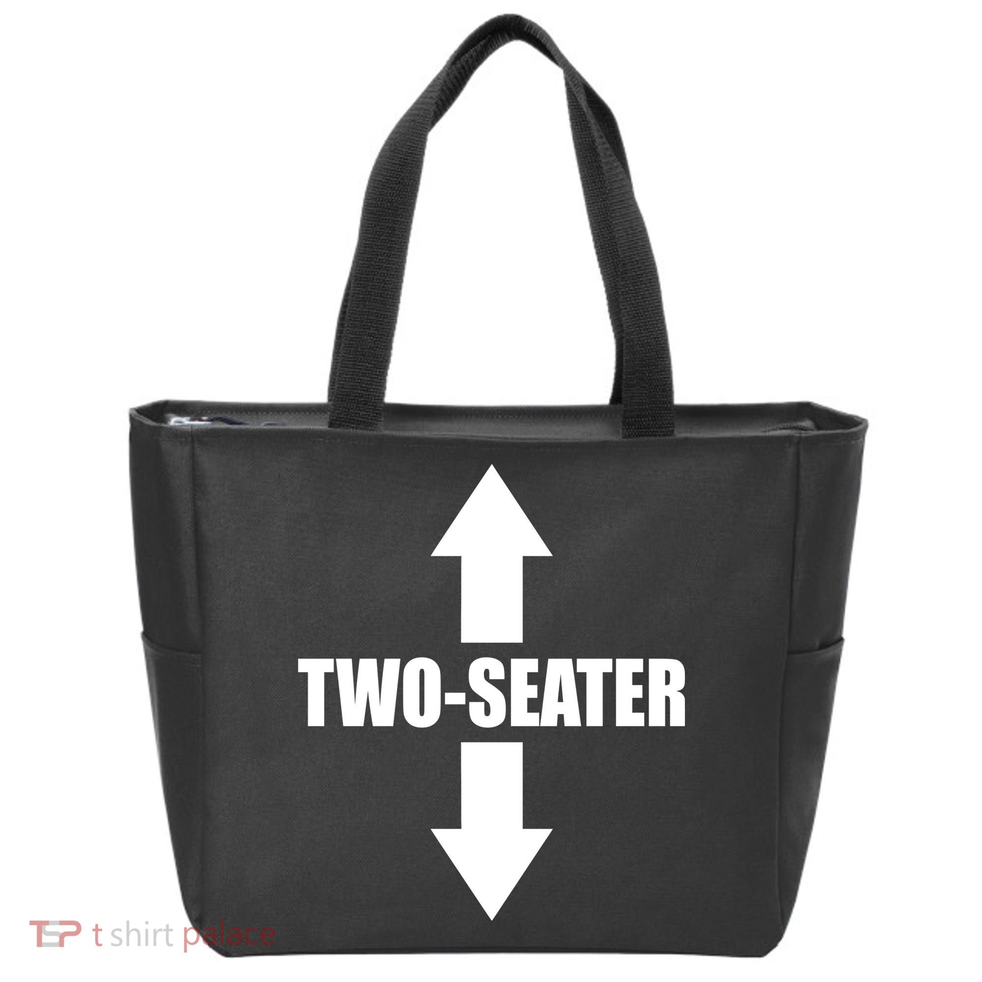 Two Seater Arrow Funny Tote Bag