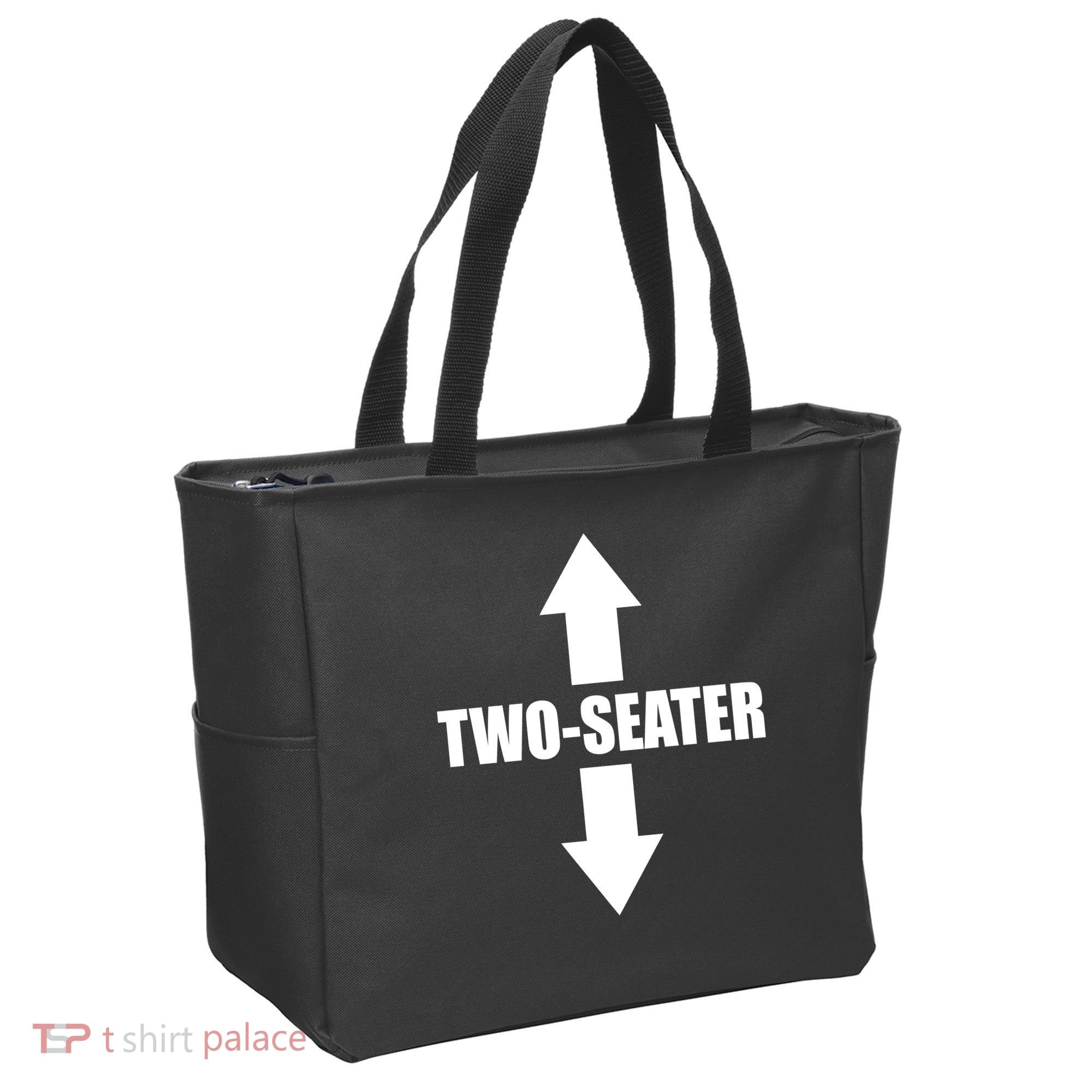 Two Seater Arrow Funny Tote Bag