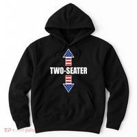 Two-Seater USA Flag Arrows Funny Hoodie thumb 0