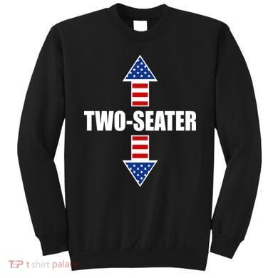 Two-Seater USA Flag Arrows Funny Sweatshirt