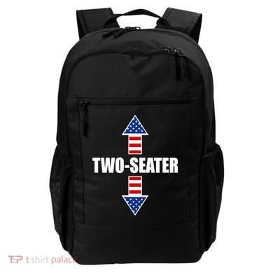 Two-Seater USA Flag Arrows Funny Backpack