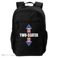 Two-Seater USA Flag Arrows Funny Backpack thumb 0